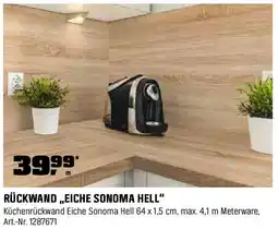 OBI Rückwand eiche sonoma hell Angebot