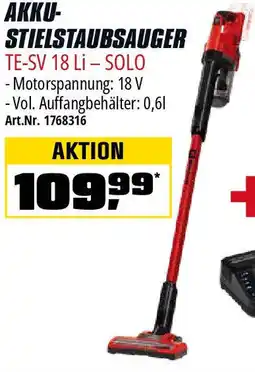 OBI Akku- stielstaubsauger Angebot