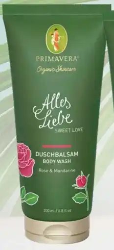 Martin Reformstark Primavera organic skincare duschbalsam body wash Angebot