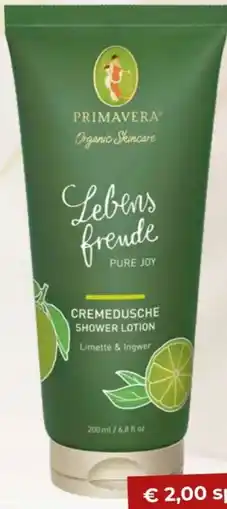Martin Reformstark Primavera organic skincare shower lotion Angebot