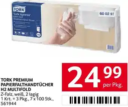 Transgourmet Tork premium papierfalthandtücher Angebot