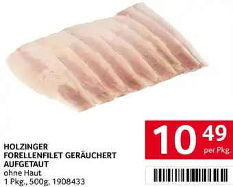 Transgourmet Holzinger forellenfilet geräuchert aufgetaut Angebot