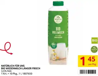 Transgourmet Natürlich für uns bio wiesenmilch länger frisch Angebot