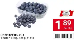 Transgourmet Heidelbeeren Angebot