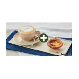 Interspar Pastel de Nata mit einem Cappuccino INTERSPAR Angebot