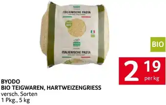 Transgourmet Byodo bio teigwaren, hartweizengriess Angebot