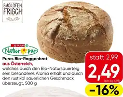 Eurospar Pures Bio-Roggenbrot Angebot