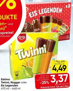 Eurospar Eskimo Twinni, Nogger oder Eis Legenden Angebot
