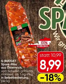 Eurospar S-BUDGET Spare-Ribs Angebot