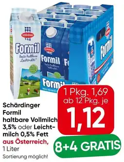 Eurospar Schärdinger Formil haltbare Vollmilch Angebot
