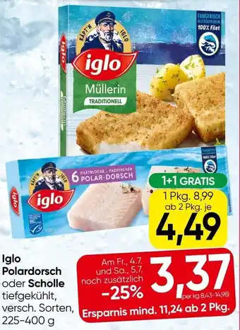 Eurospar Iglo Polardorsch oder Scholle Angebot