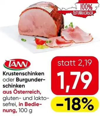Eurospar Krustenschinken oder Burgunder- schinken Angebot