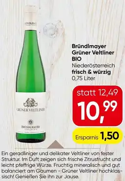 Eurospar Bründlmayer grüner veltliner bio Angebot