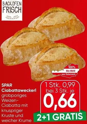 Eurospar SPAR Ciabattaweckerl Angebot