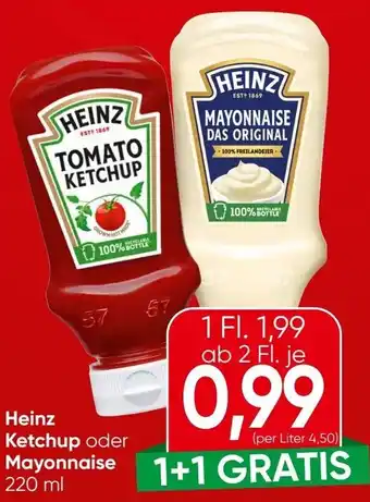 Eurospar Heinz Ketchup oder Mayonnaise Angebot