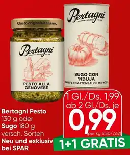 Eurospar Bertagni Pesto oder Sugo Angebot