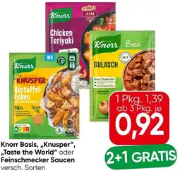 Eurospar Knorr Basis, Knusper, Taste the World oder Feinschmecker Saucen Angebot
