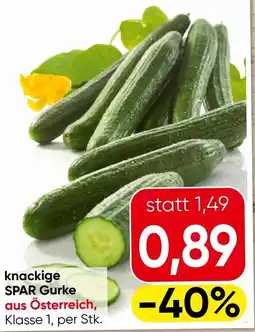 Eurospar knackige SPAR Gurke Angebot