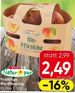 Eurospar fruchtige Bio-Pfirsiche Angebot