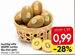 Eurospar fruchtig süße ZESPRI Jumbo Bio-Kiwi gold Angebot