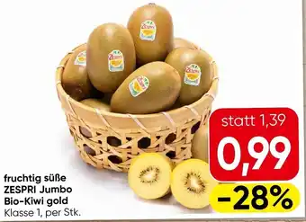 Eurospar fruchtig süße ZESPRI Jumbo Bio-Kiwi gold Angebot