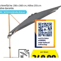 Hofer Alu-Pendelschirm In Holzoptik Anthrazit HOFER Angebot