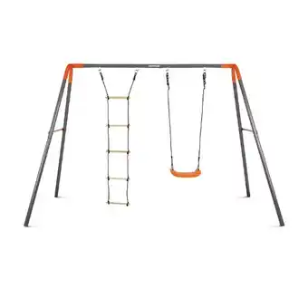 Hofer Doppelschaukel Combi Grau/Orange HOFER Angebot