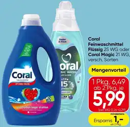 Eurospar Coral Feinwaschmittel Flüssig oder Coral Magic Angebot