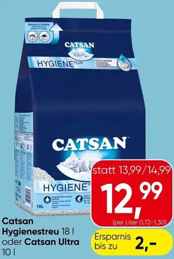 Eurospar Catsan Hygienestreu oder Catsan Ultra Angebot