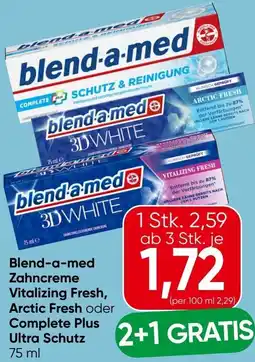 Eurospar Blend-a-med Zahncreme Vitalizing Fresh, Arctic Fresh oder Complete Plus Ultra Schutz Angebot