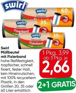 Eurospar Swirl Müllbeutel mit Fixierband Angebot