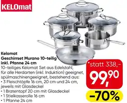 Eurospar Kelomat Geschirrset Murano inkl. Pfanne Angebot