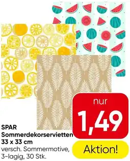 Eurospar SPAR Sommerdekorservietten Angebot
