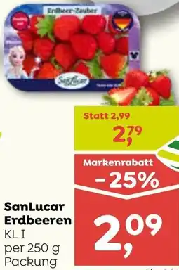 ADEG SanLucar Erdbeeren Angebot