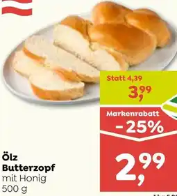 ADEG Ölz Butterzopf mit Honig Angebot