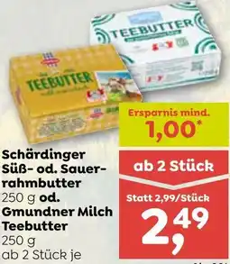 ADEG Schärdinger Süß-od. Sauer- rahmbutter od. Gmundner Milch Angebot