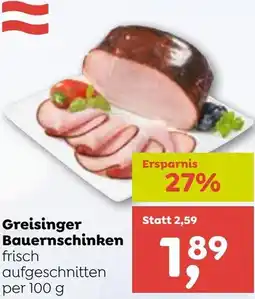 ADEG Greisinger Bauernschinken Angebot