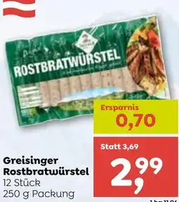 ADEG Greisinger Rostbratwürstel Angebot