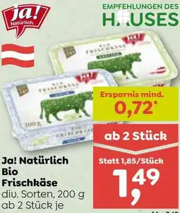 ADEG Ja! Natürlich Bio Frischkäse Angebot