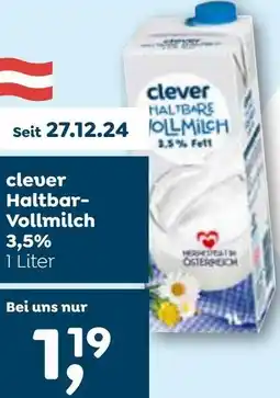 ADEG clever Haltbar- Vollmilch Angebot