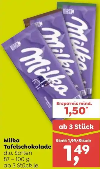 ADEG Milka Tafelschokolade Angebot