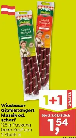 ADEG Wiesbauer Gipfelstangerl klassik od. scharf Angebot