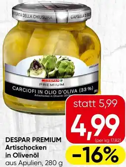 Spar DESPAR PREMIUM Artischocken in Olivenöl Angebot