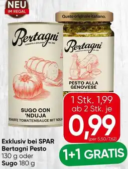 Spar Bertagni Pesto oder Sugo Angebot