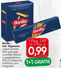 Spar Barilla Ital. Teigwaren Angebot