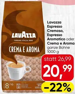Spar Lavazza Espresso Cremoso, Aromatico oder Crema e Aroma Angebot