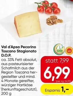 Spar Val d'Apsa Pecorino Toscano Stagionato D.O.P. Angebot