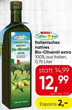 Spar Italienisches natives Bio-Olivenöl extra Angebot