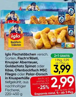 Spar Iglo Fischstäbchen Angebot