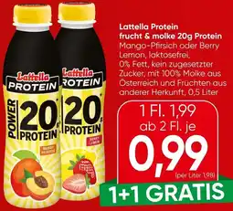 Spar Lattella Protein frucht & molke Protein Angebot